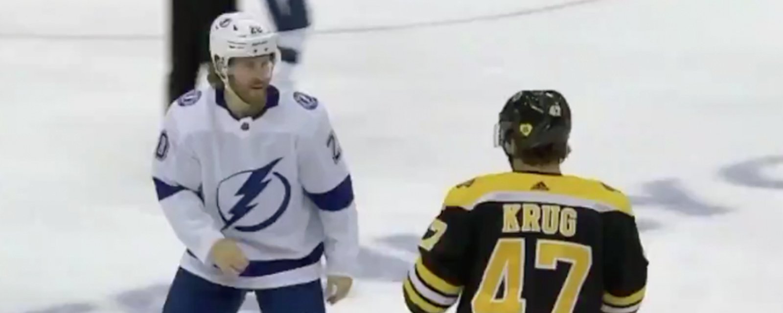 Krug drops the gloves after dirty hit on teammate Carlo