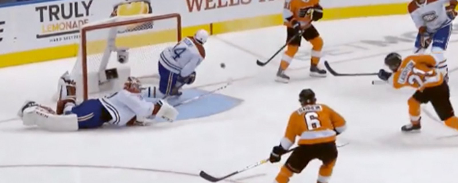 Down and out Price makes an insane diving stick save