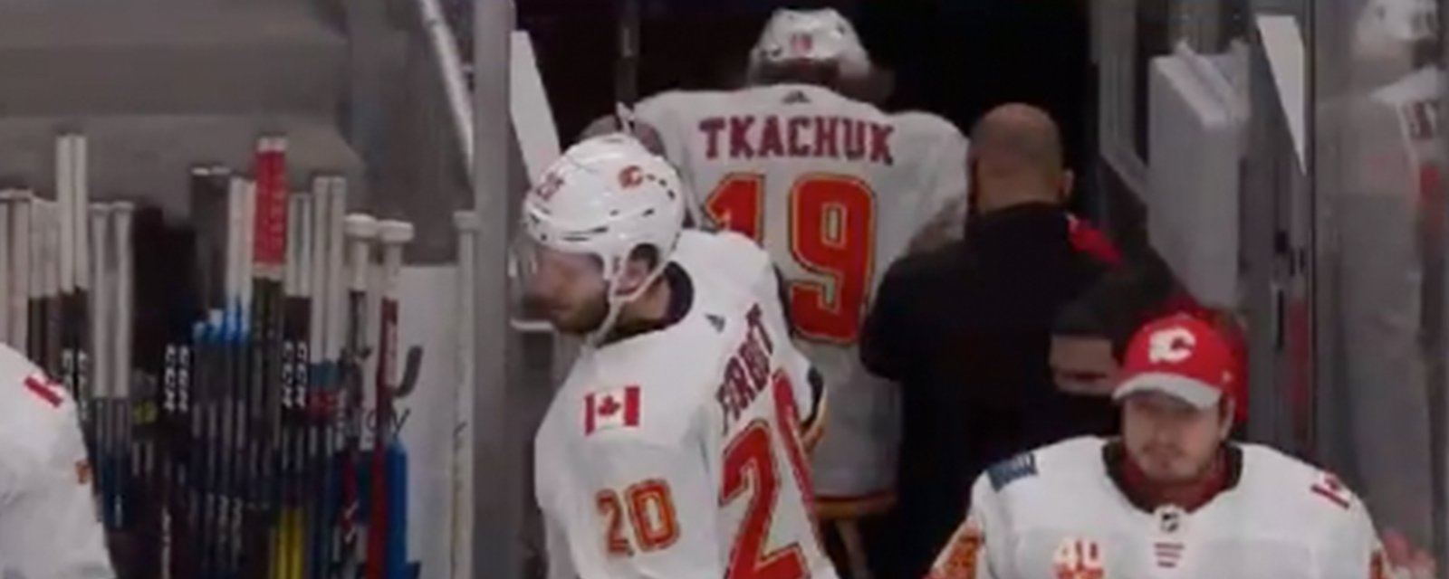 Tkachuk injured in Game 2 and it does NOT look good