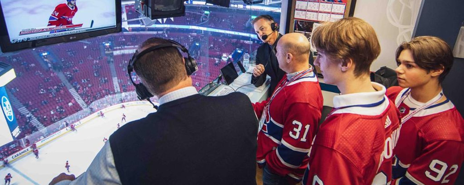 Habs’ commentator threatens to attack NHL director without knowing he’s on the air! 