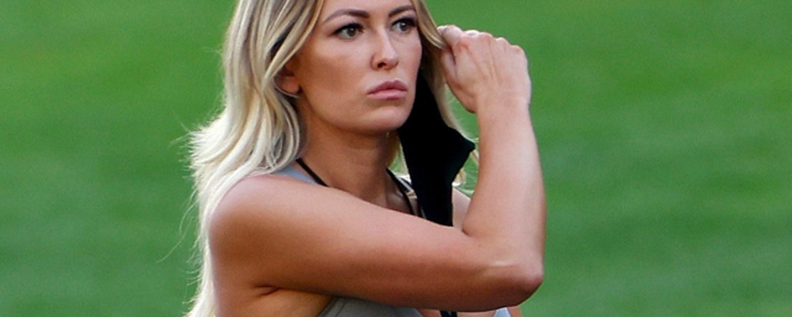 Paulina Gretzky attends Masters in support of fiancé Dustin Johnson