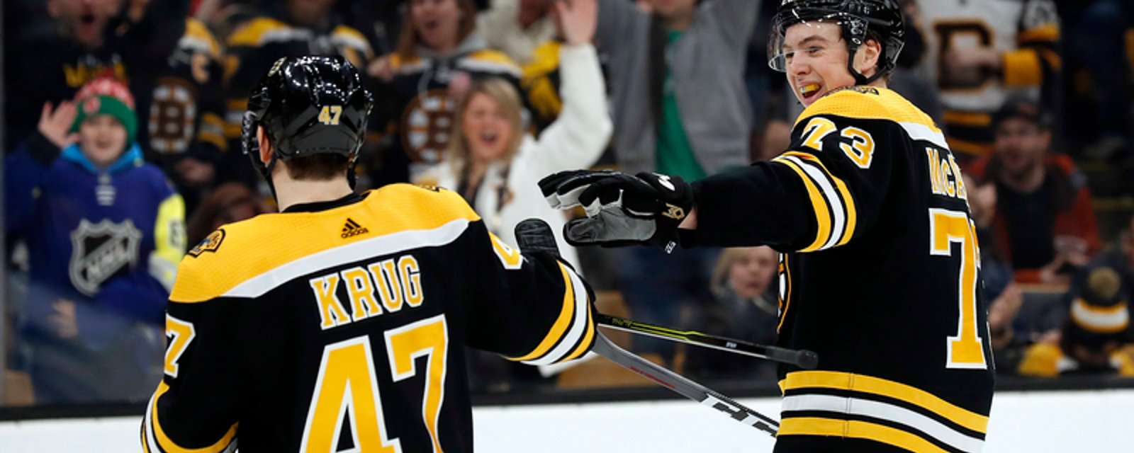 Bruins’ McAvoy is extremely upset about losing Krug 