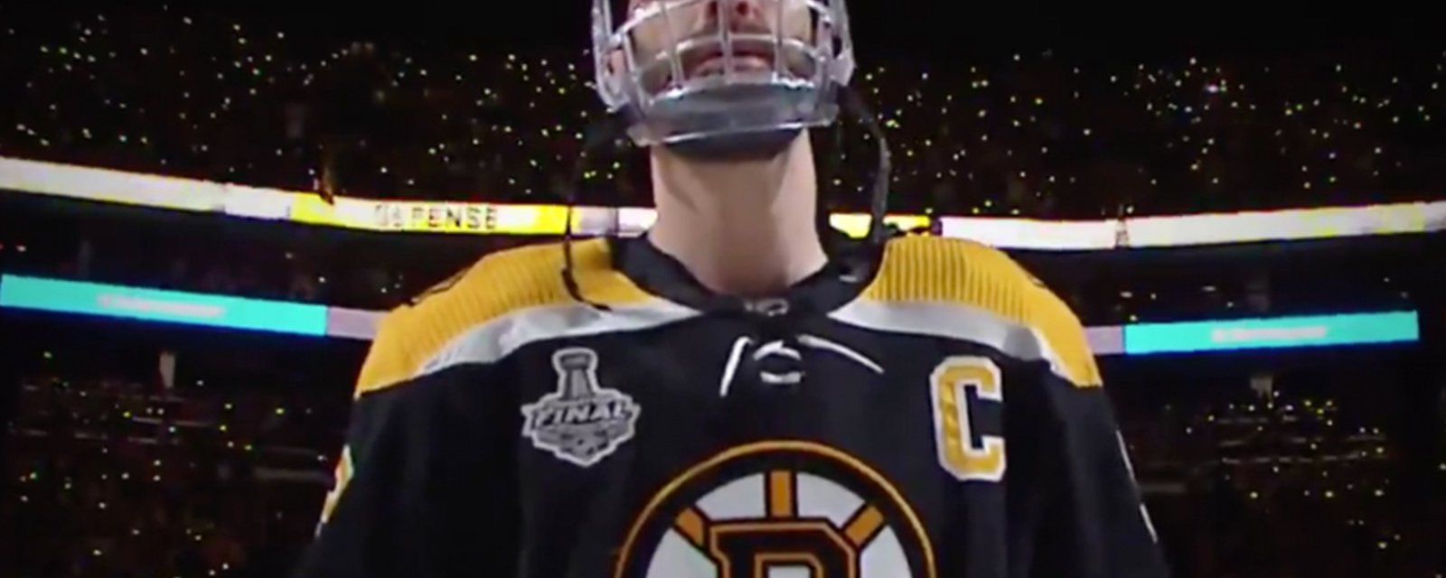 Bruins say 'goodbye' to Chara with touching video