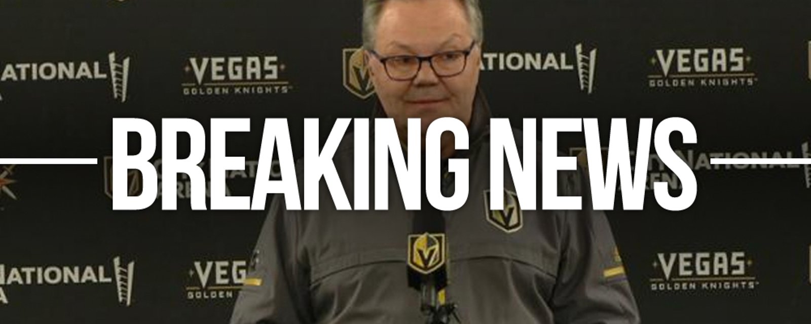 Vegas GM McGrimmon will coach the Golden Knights tonight! 