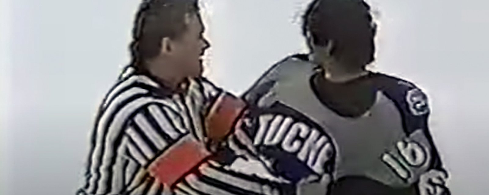 Throwback to Mick McGeough absolutely manhandling Darcy Tucker and tossing him into the penalty box