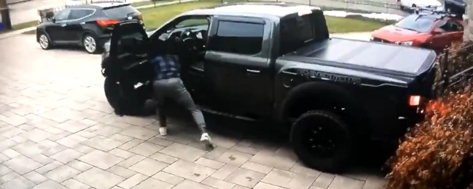 Subban nearly crashes his truck into his brothers house!