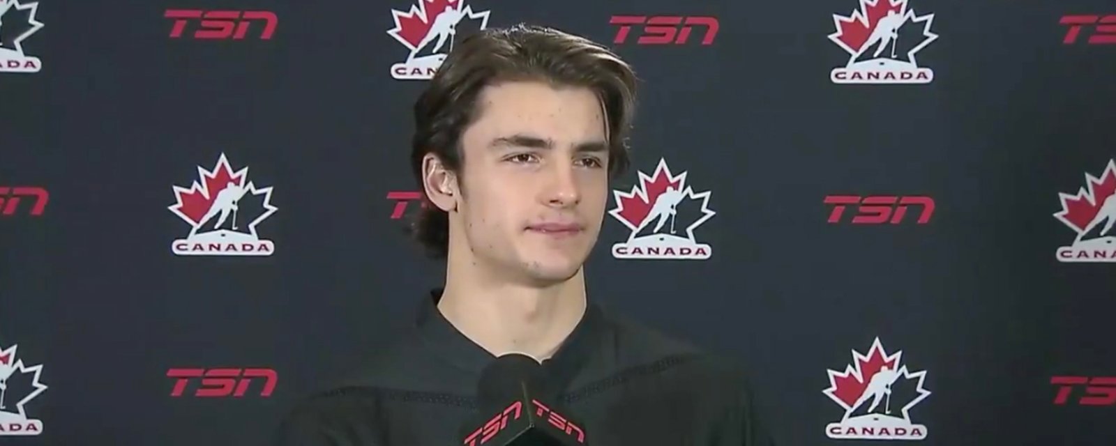Team Canada’s Schneider with touching tribute to Humboldt Broncos at WJC