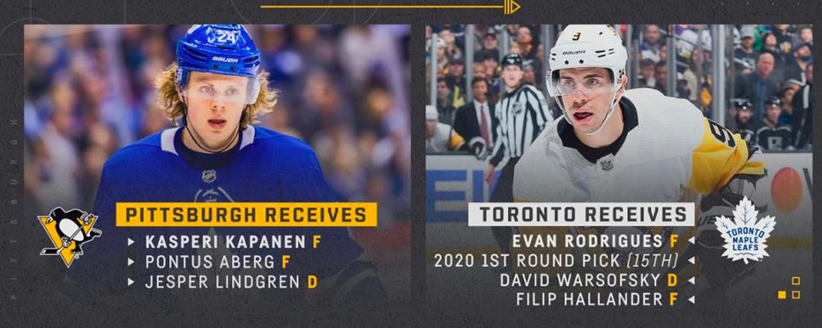 Maple Leafs make waiver move : D Warsofsky from Kapanen trade hits the wire 