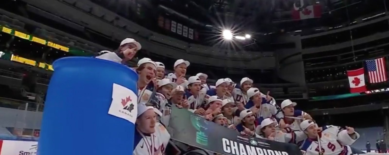 Team USA explains «trash can» controversy after gold medal win against Canada 
