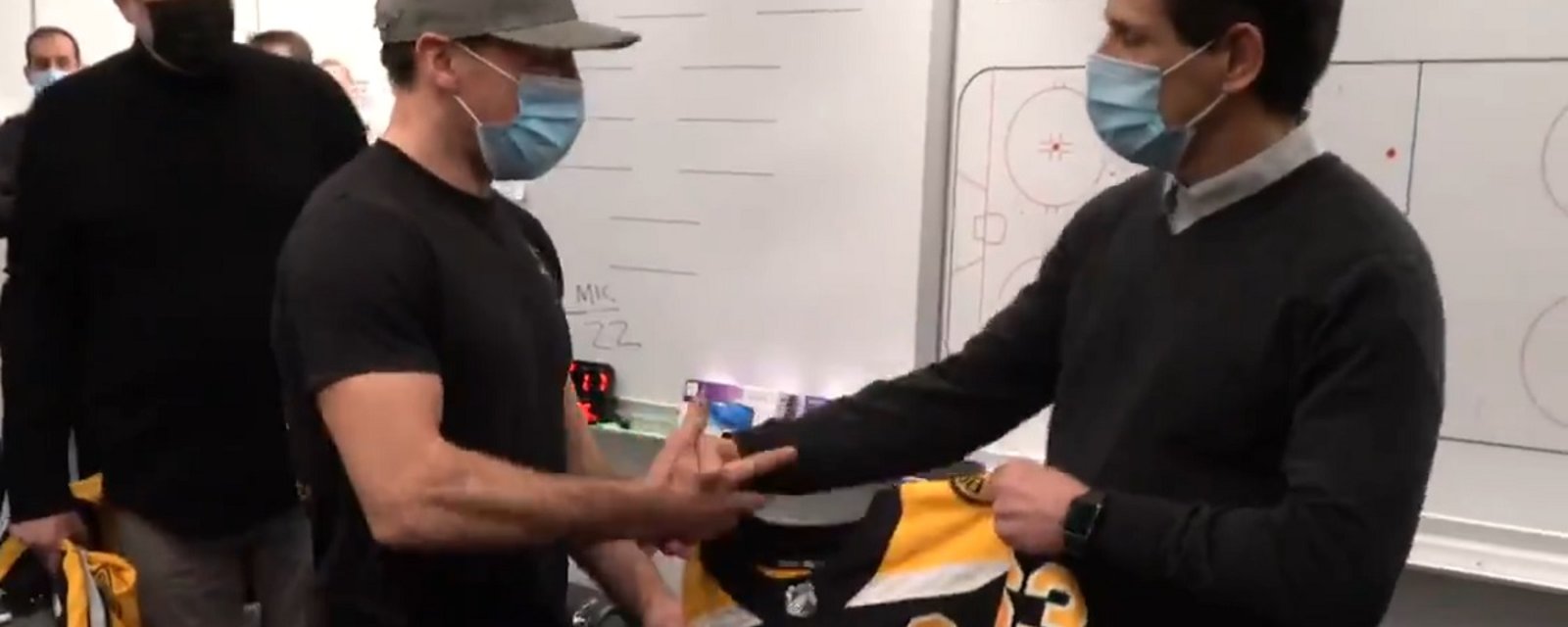 ICYMI: Bruins GM Don Sweeney announces his new captain.... Brad Marchand?