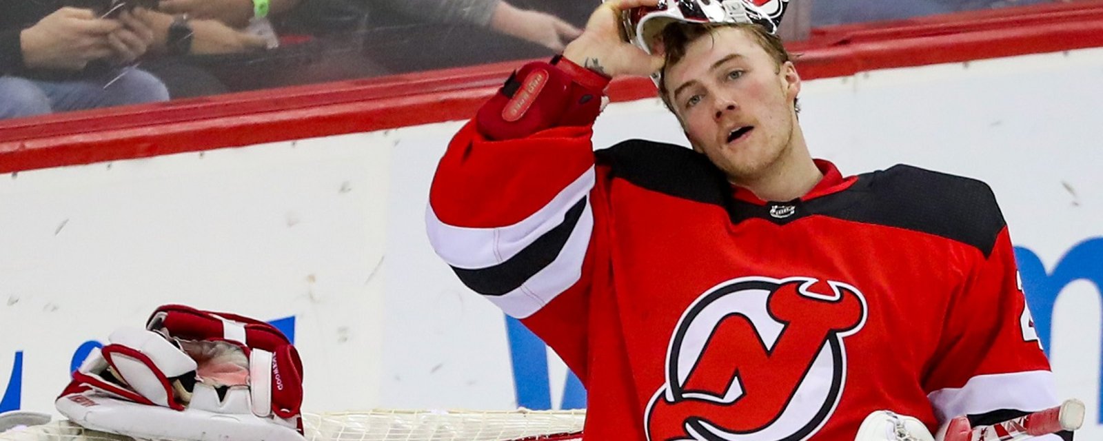 Bruins reporter suggests intentionally injuring Devils goaltender Mackenzie Blackwood.