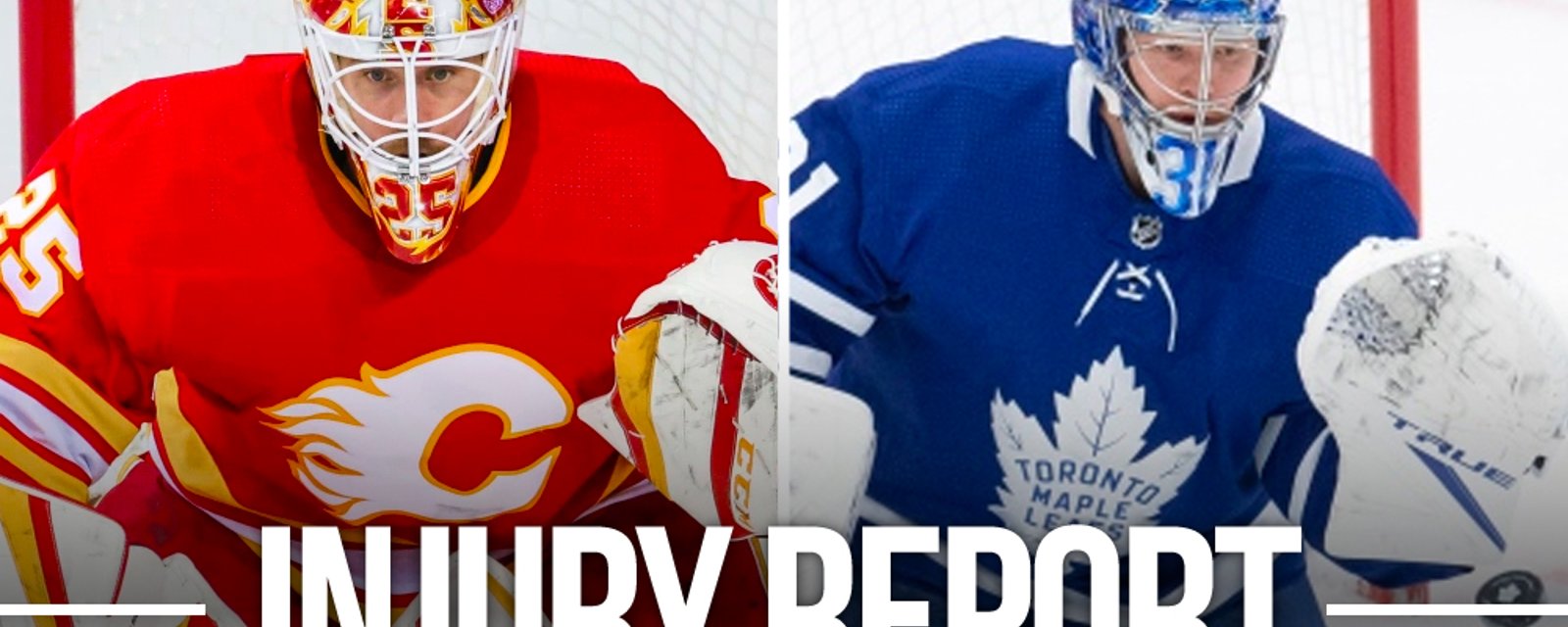 Flames and Leafs lose Markstrom and Andersen to injuries