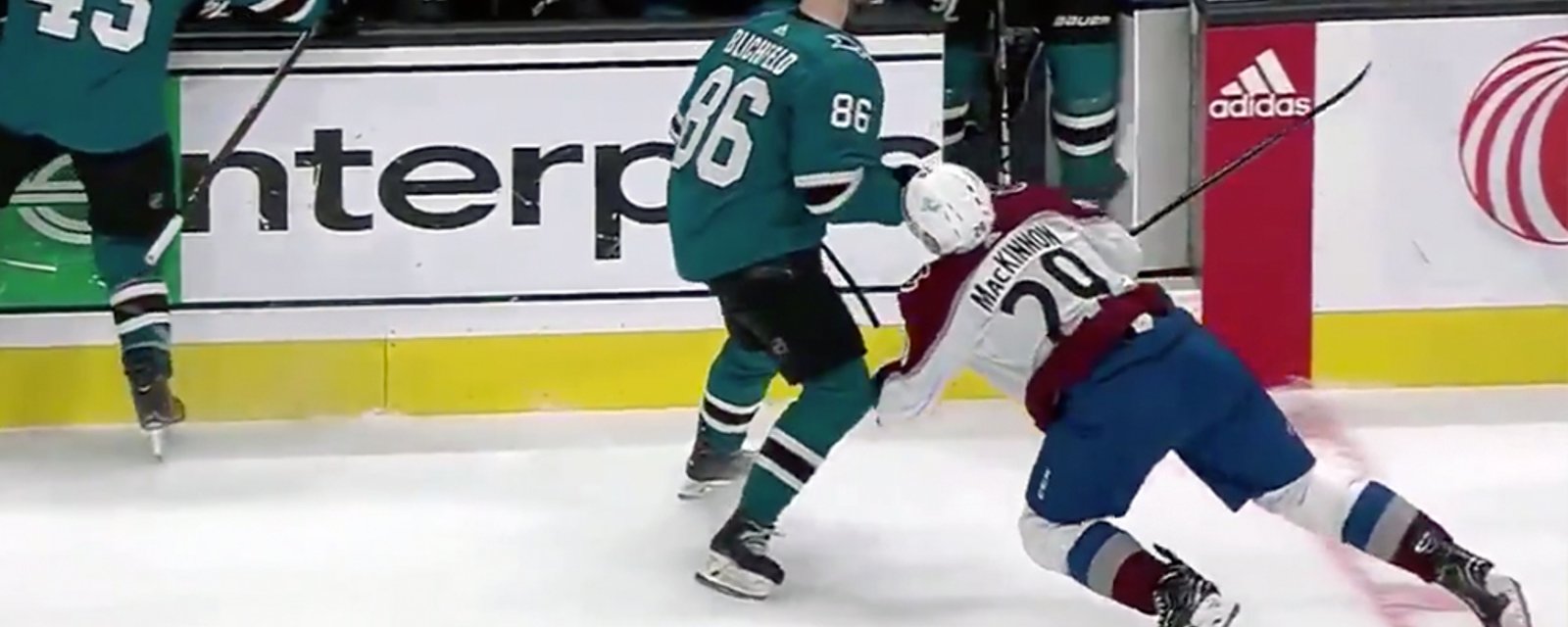MacKinnon “doing good” after being knocked out of last night's game against Sharks