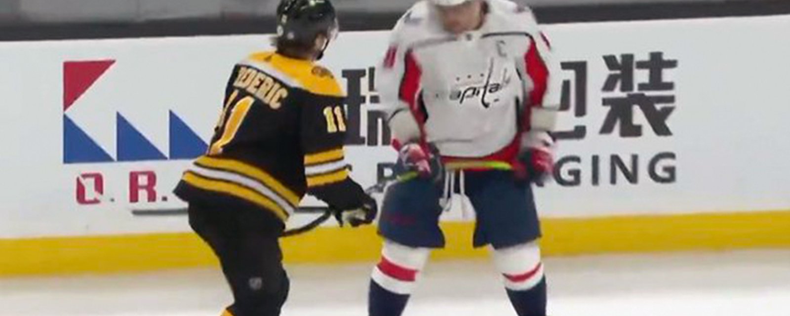 Ovechkin punished by NHL Player Safety after low blow on Bruins' Frederic