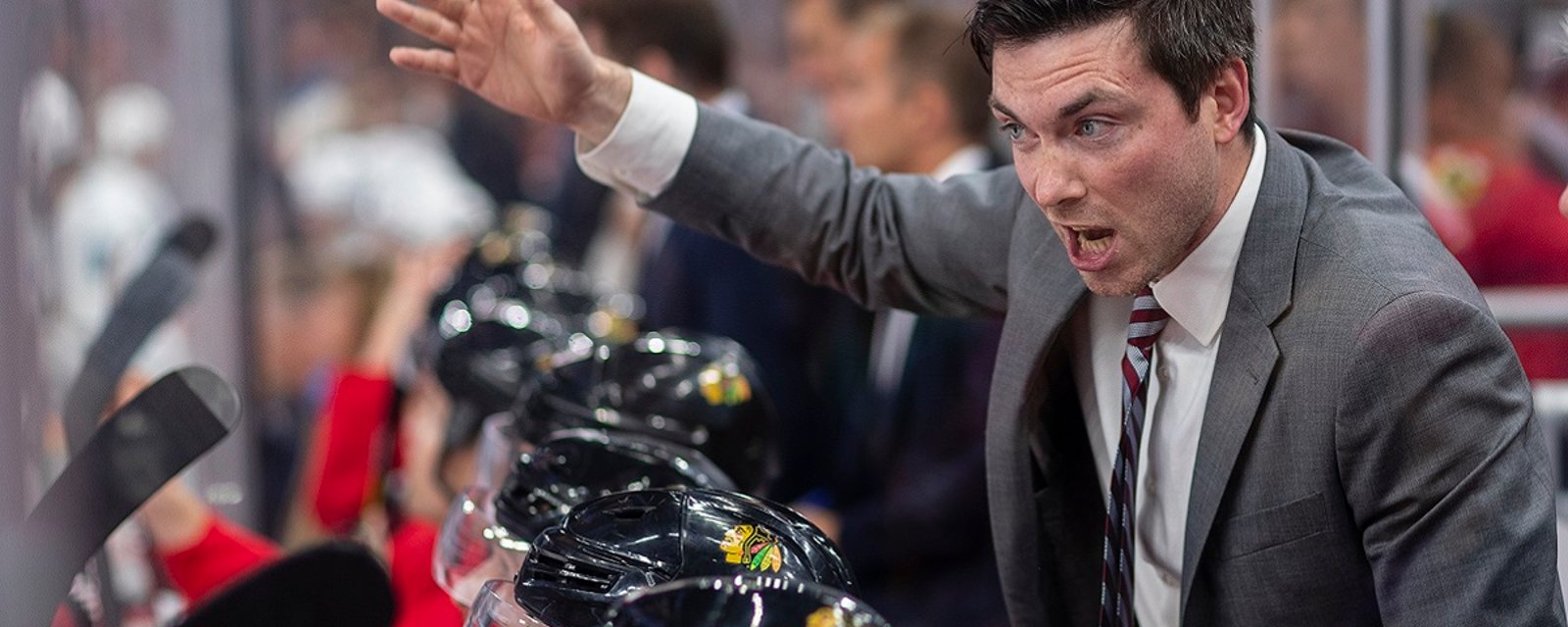 Blackhawks head coach Jeremy Colliton calls out several members of the Lightning.