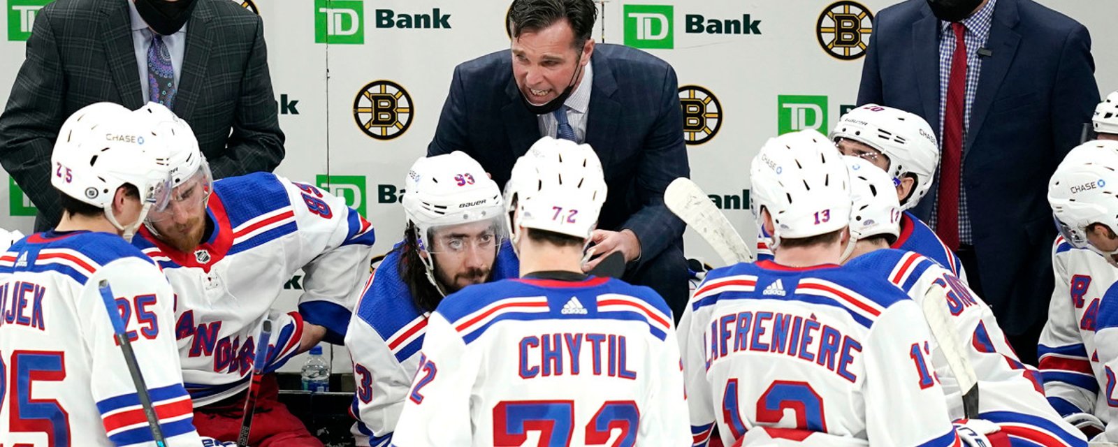 The entire Rangers’ coaching staff pulled from tonight’s game! 