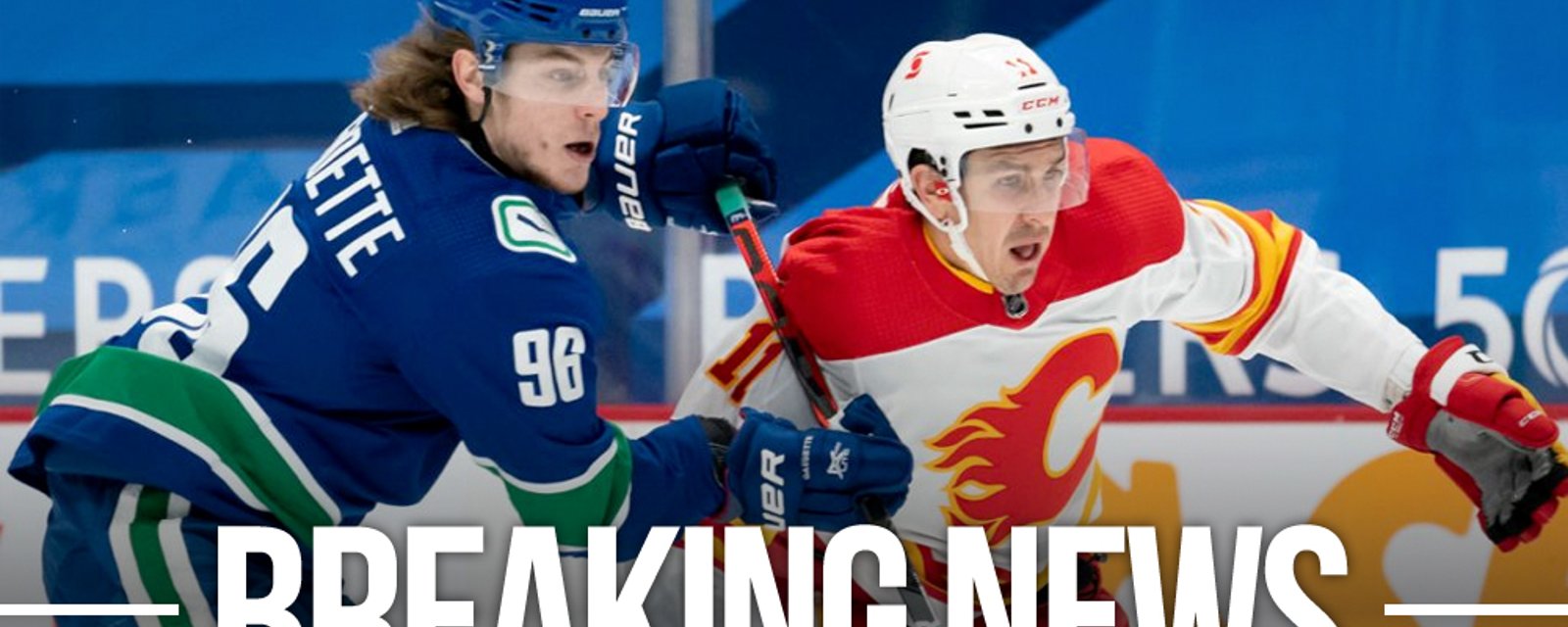 Tonight's Canucks and Flames game cancelled due to an outbreak