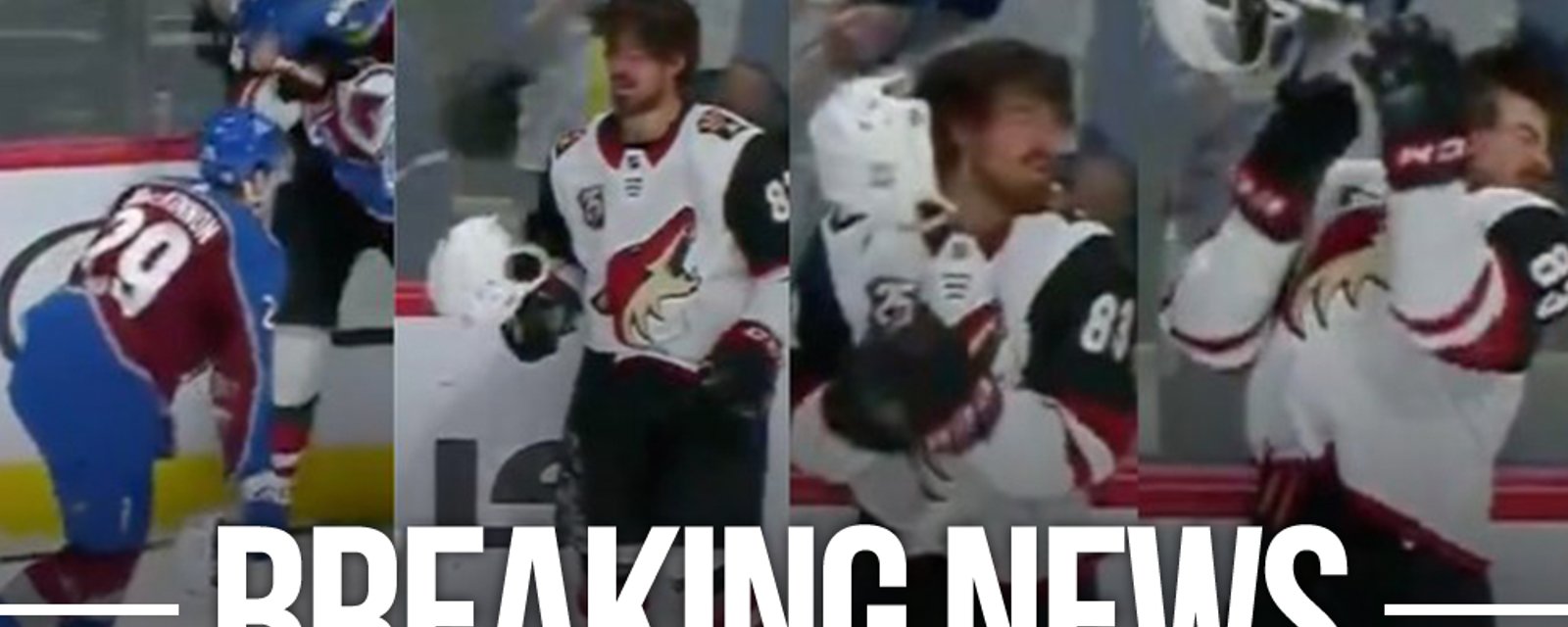 NHL Player Safety punishes Nathan MacKinnon for throwing helmet at Connor Garland