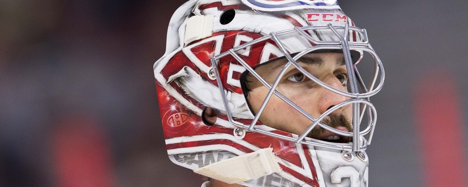 Carey Price leaves practice early on Monday morning due to an apparent injury.