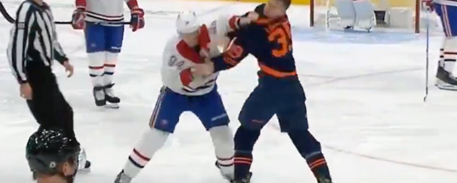 Corey Perry and Alex Chiasson drop the gloves and throw bombs