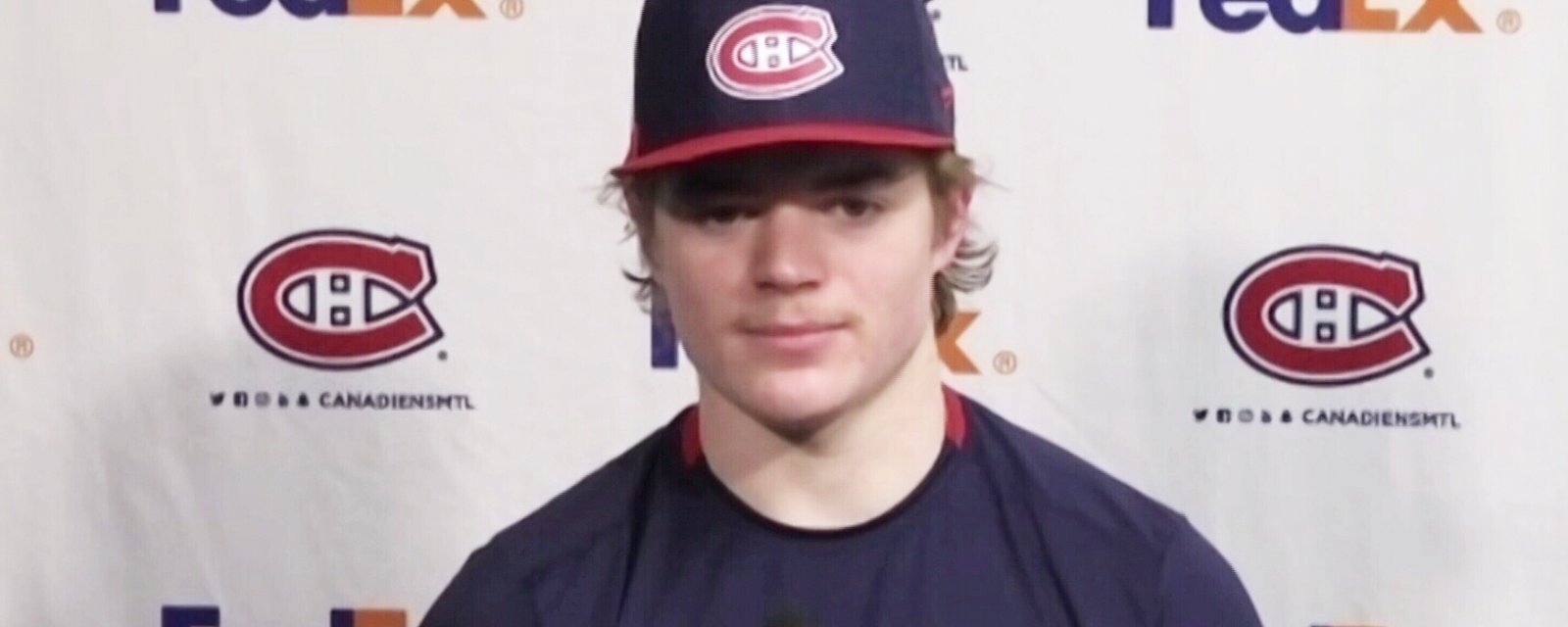 Cole Caufield starts trending thanks to latest video with Habs! 