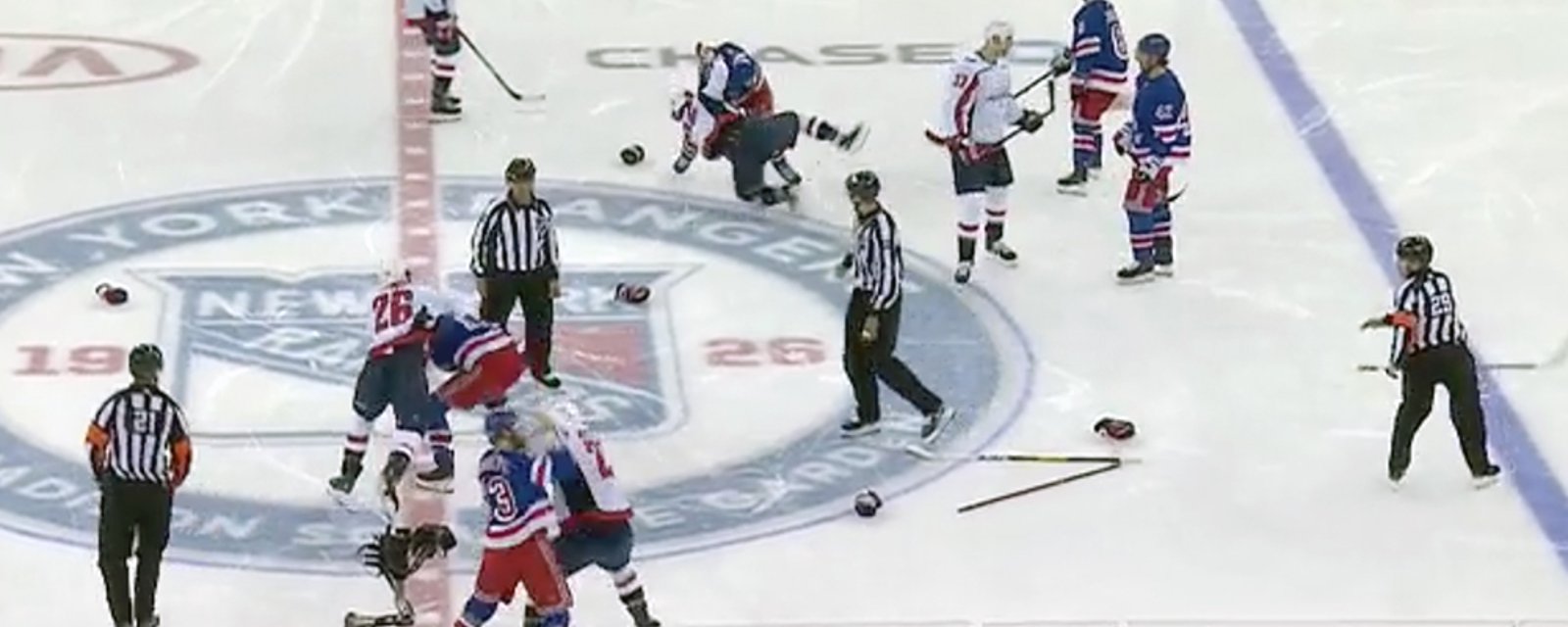 Line brawl, Tom Wilson injury, Buchnevich game ejection, Oshie hat trick and all the craziness from last night's game between Rangers and Capitals