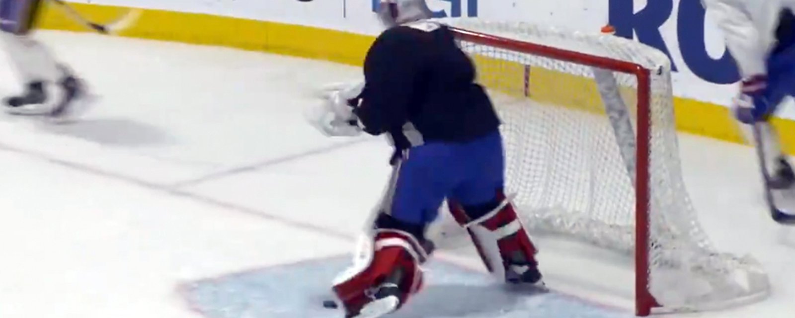 Carey Price smashes his stick and blows up at Habs practice