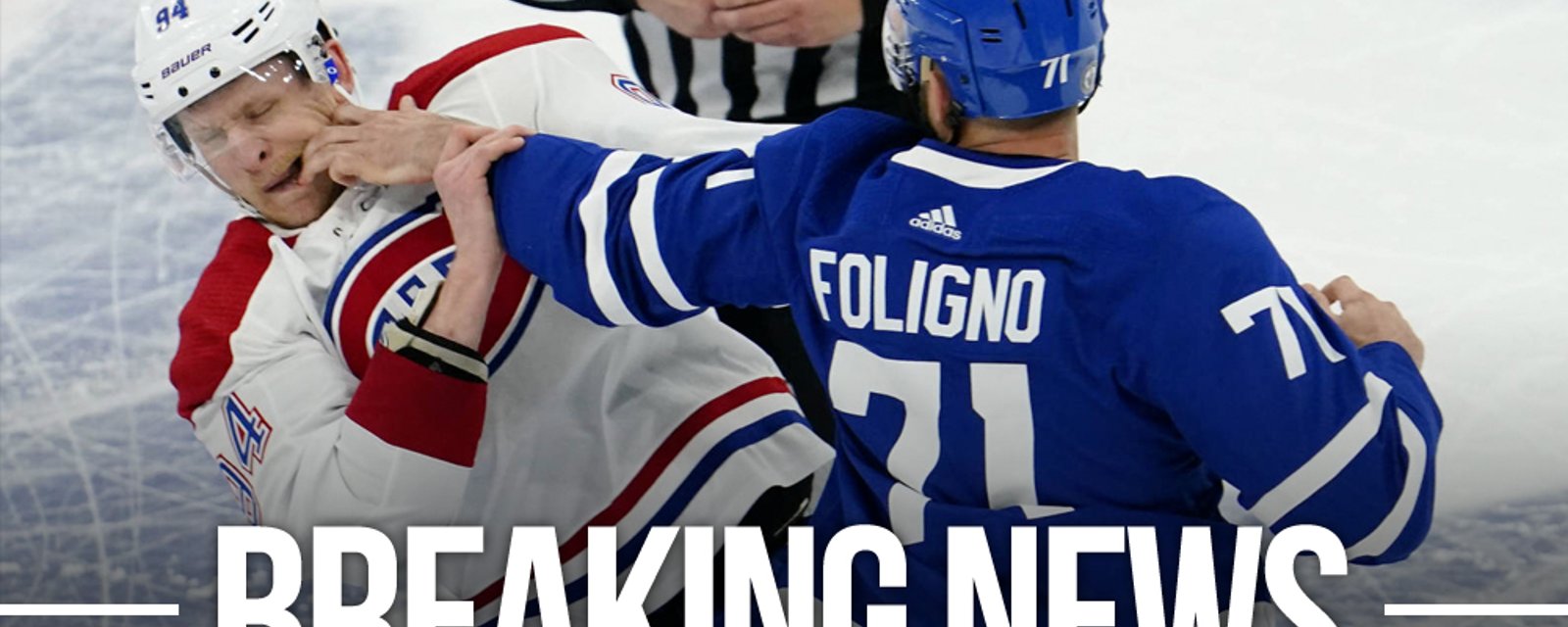 Leafs pull Foligno from the lineup minutes before Game 3