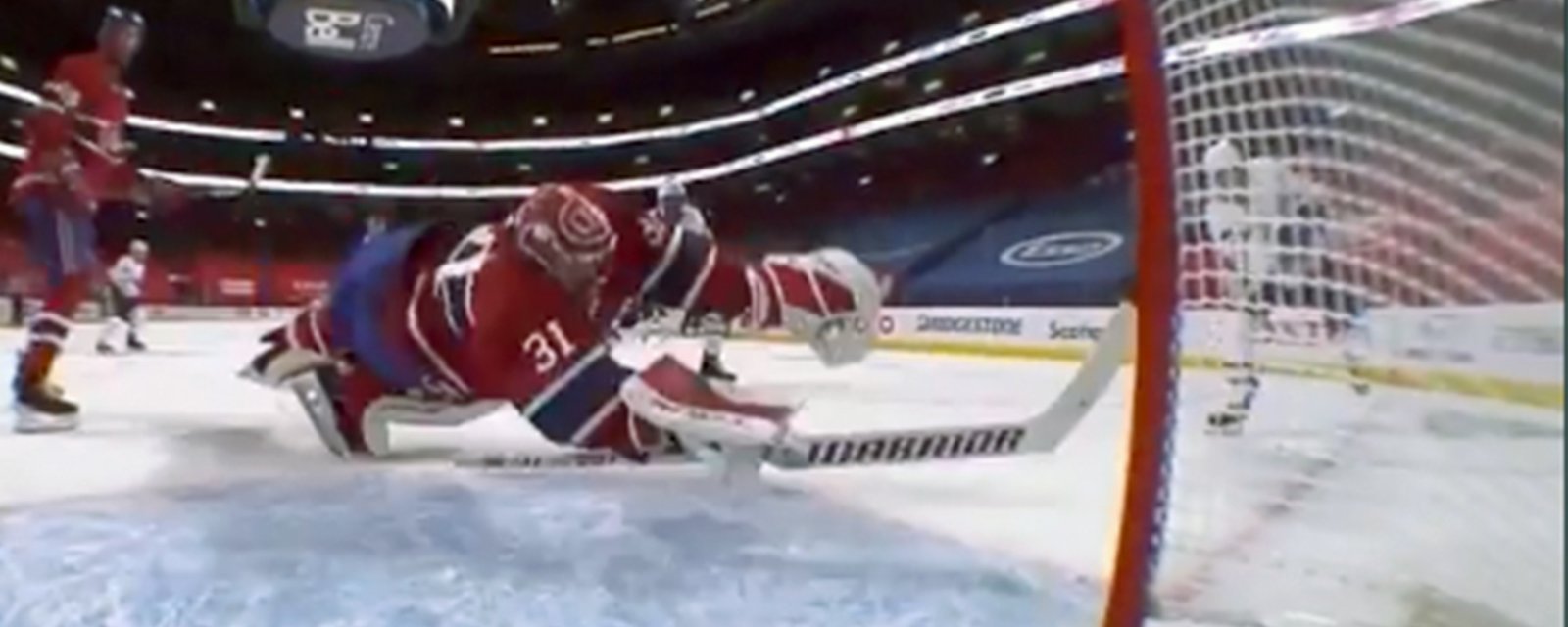 Carey Price makes the save of the playoffs with diving paddle save