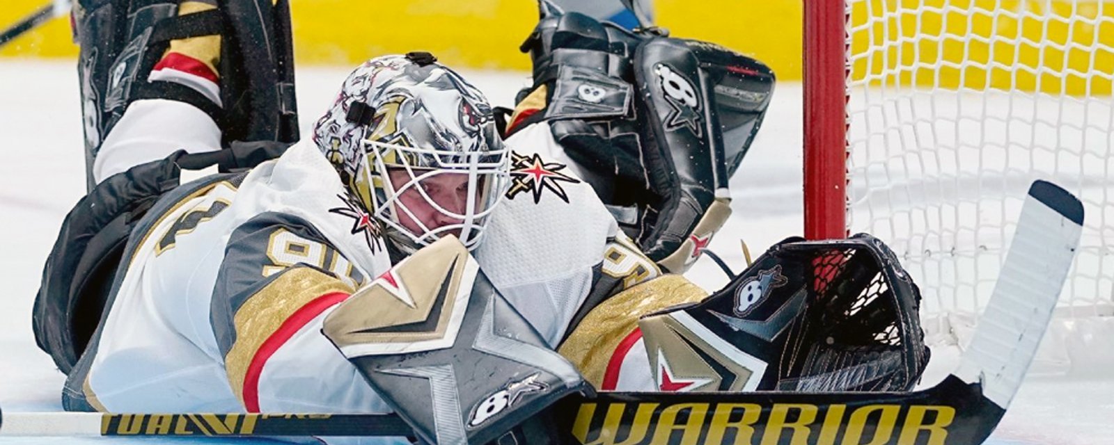 Lehner pulled from Vegas' lineup just minutes before game time