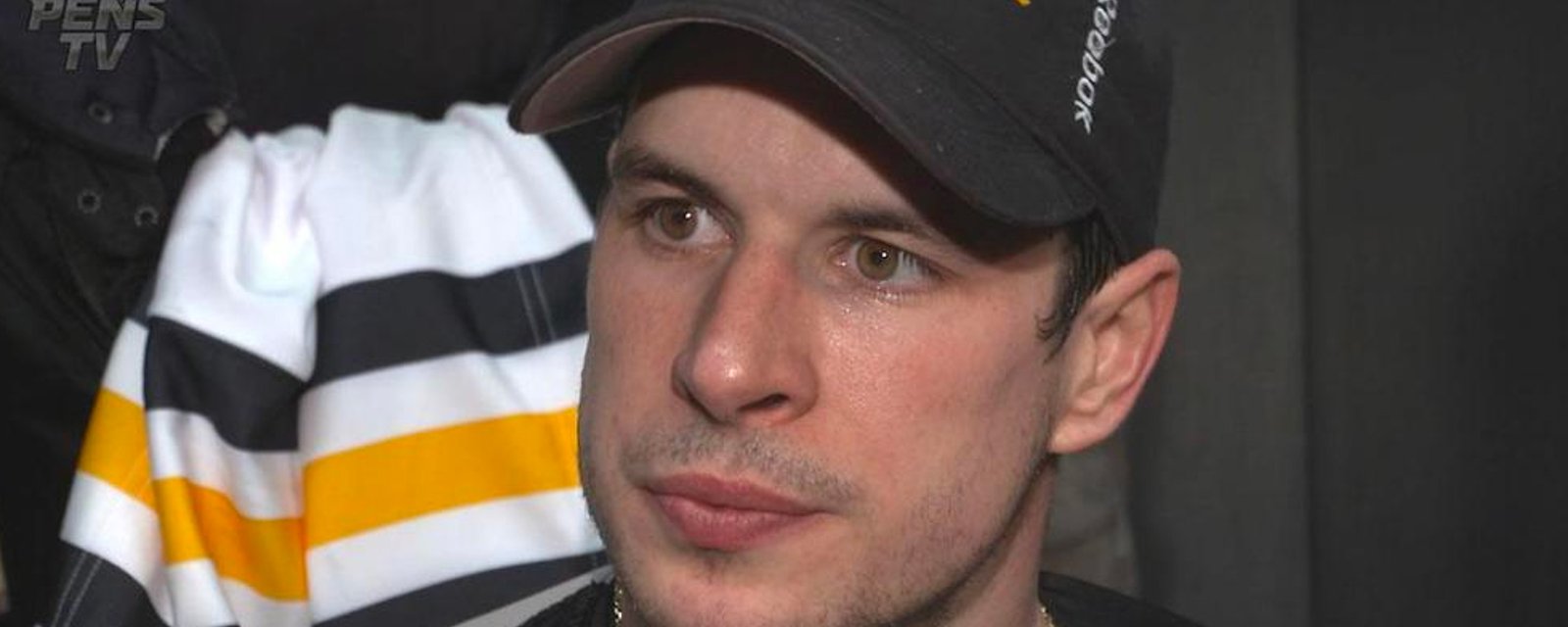 A frustrated Crosby reacts to rumours of Pens splitting him, Malkin and Letang up this summer! 
