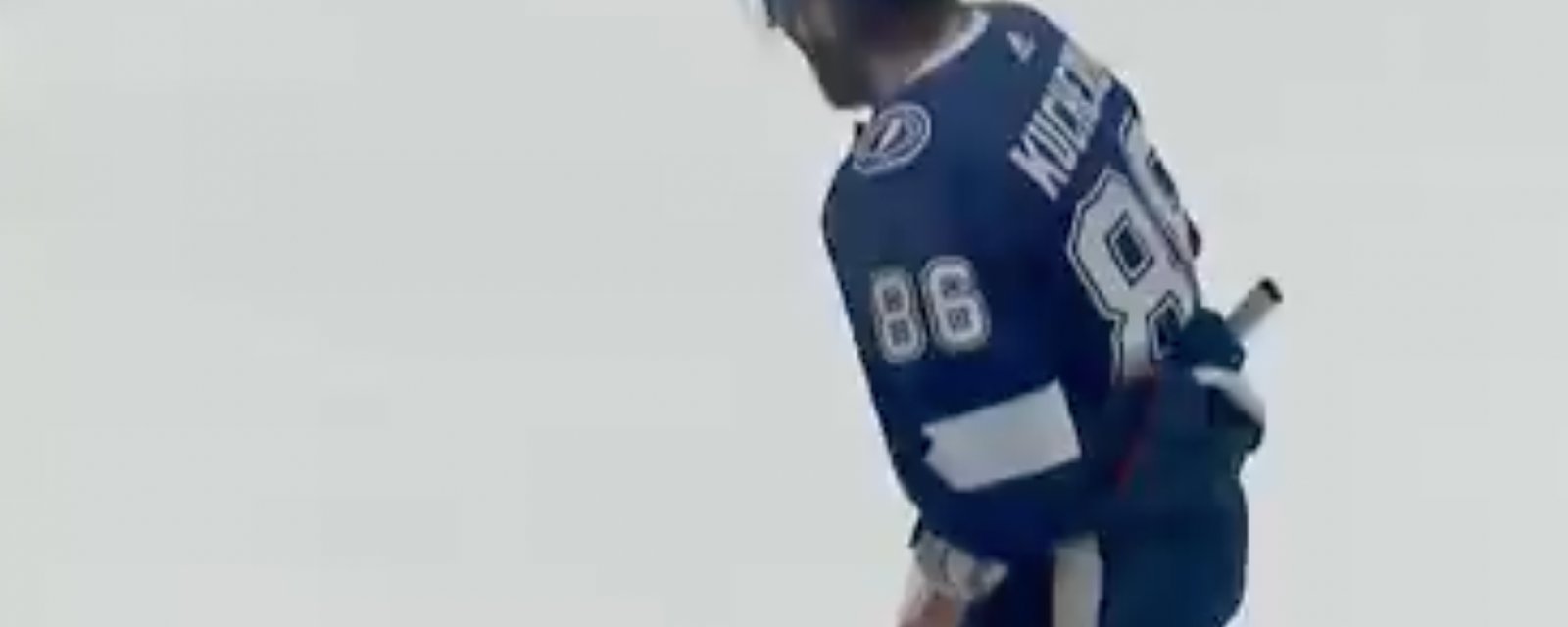 Kucherov has fans worried during TV timeout in first period of Game 7 