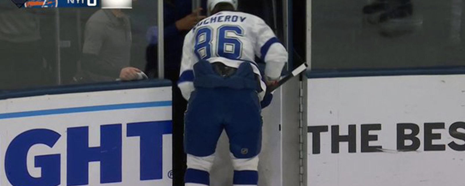 Kucherov leaves the game early in Game 6