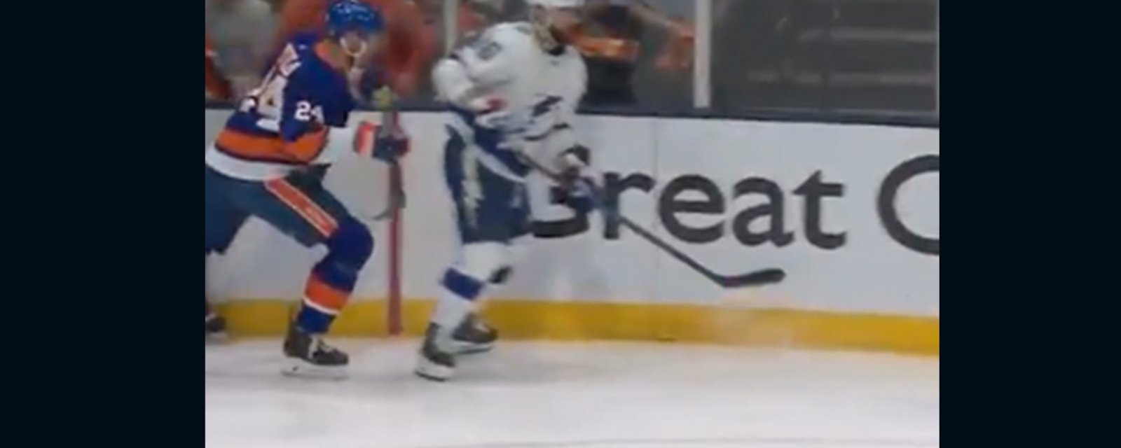 NHL referee Chris Lees blows it again, misses blatant crosscheck that takes Kucherov out of the game
