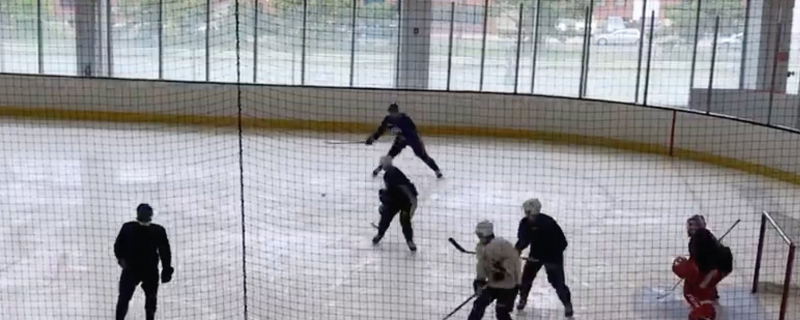 Jack Eichel practicing in Boston; video posted to get trade going! 