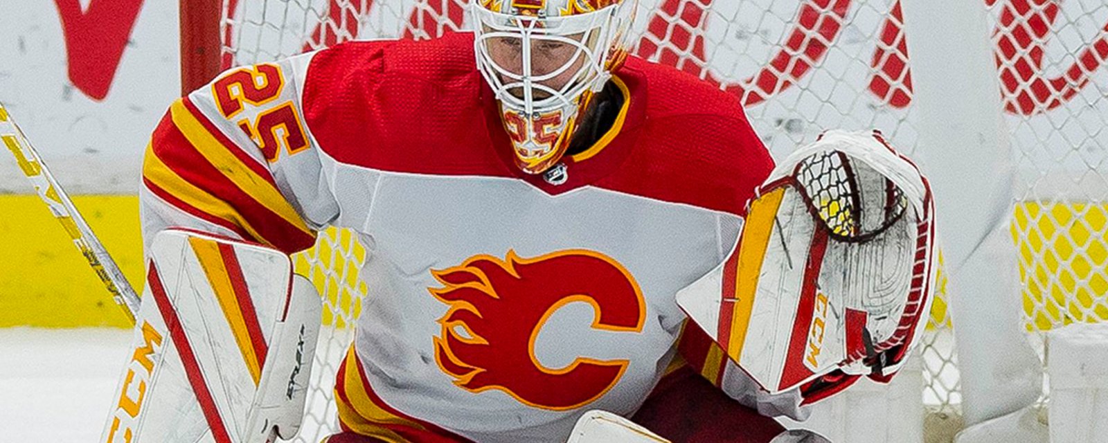 Calgary Flames goaltender Jacob Markstrom teases new Trevor Kidd-inspired mask artwork 