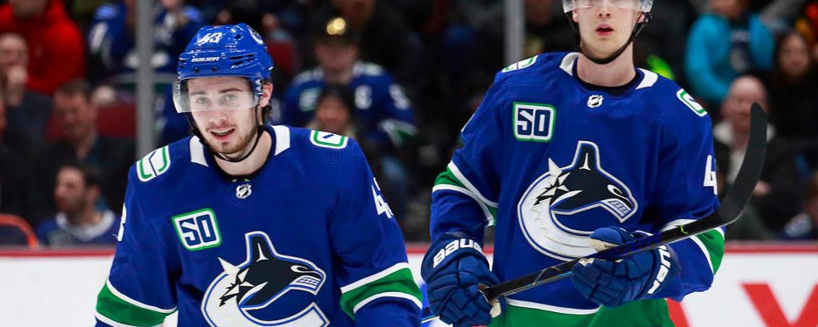 “High level of concern” for Pettersson and Hughes in Vancouver 
