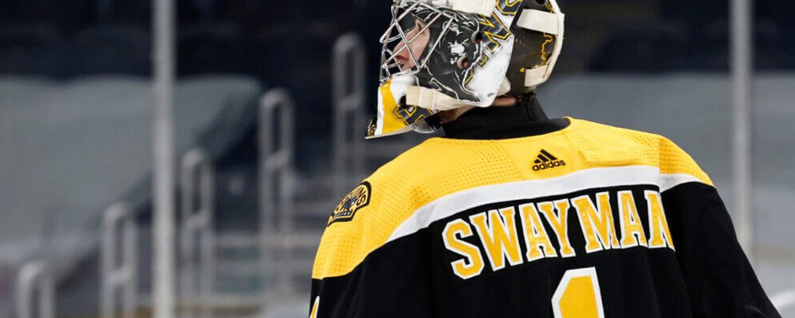 Boston Bruins goaltender Jeremy Swayman shows some serious swag 