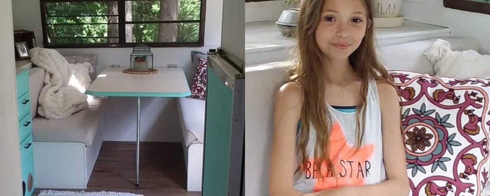 À 11 ans, elle achète un vieux véhicule récréatif pour 400$ et le transforme en mini-maison