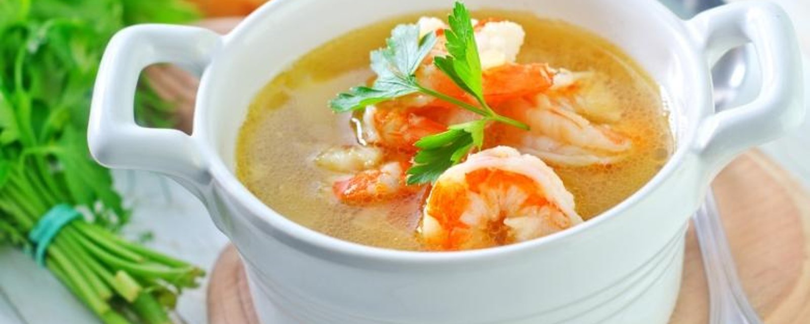  Soupe thaïe aux crevettes et lait de coco