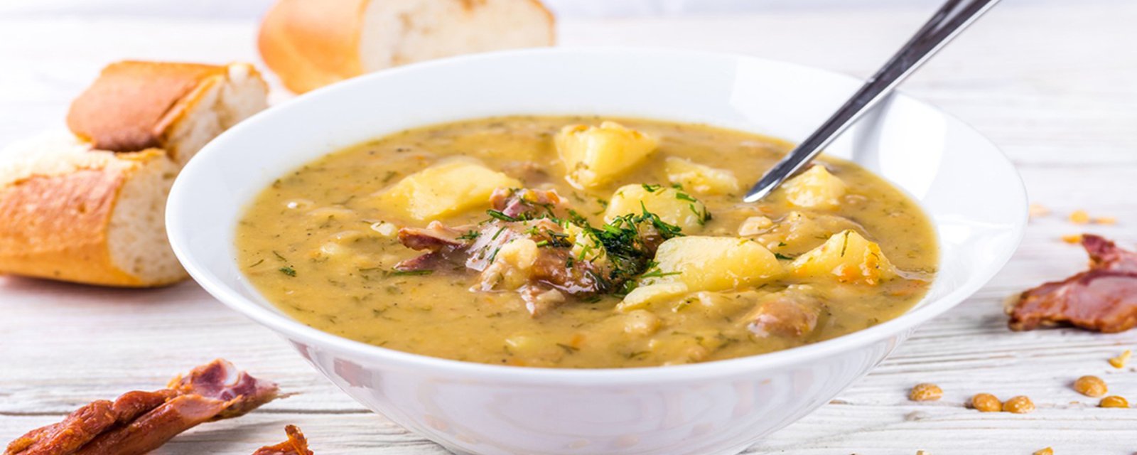 Une soupe aux pois, comme on la cuisinait dans le bon vieux temps!