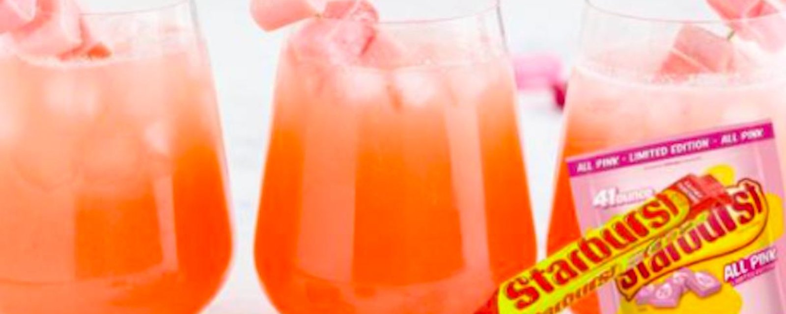 Un cocktail au goût de bonbon: le Pink Starbust!