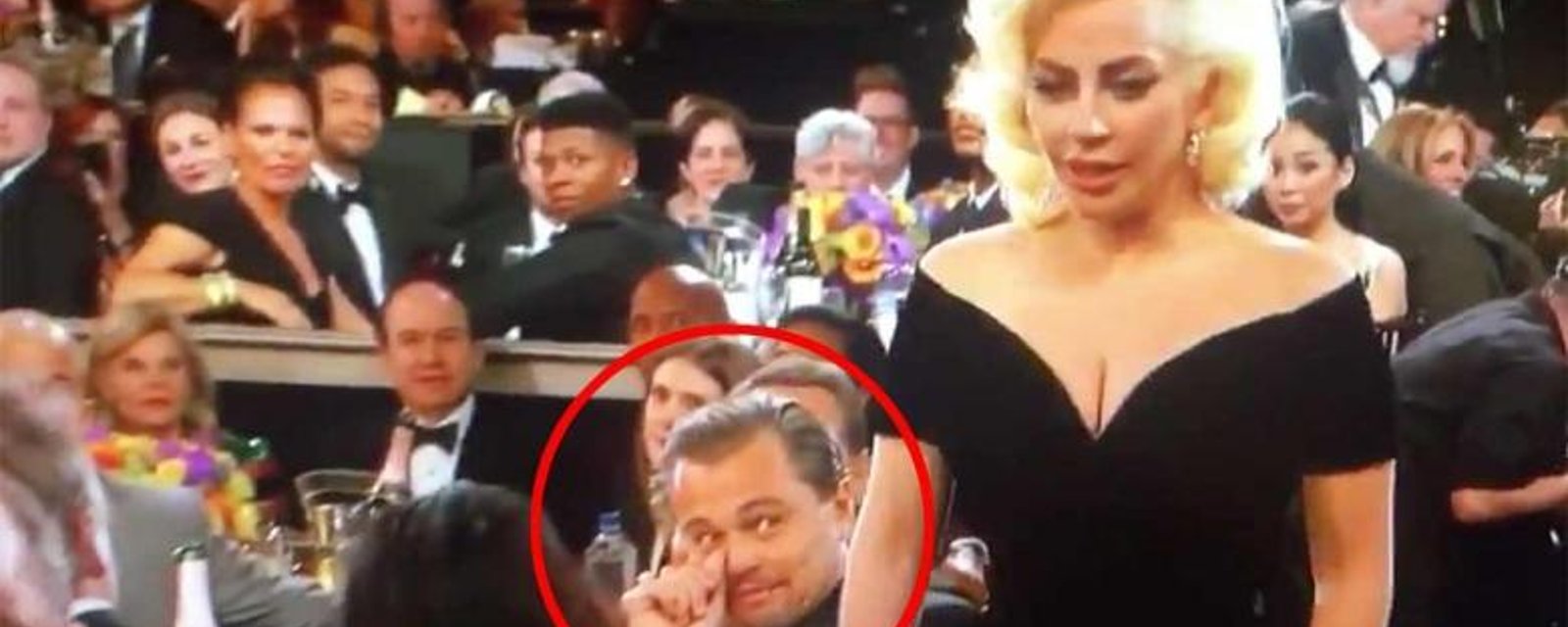 La réaction de Leonardo DiCaprio à la victoire de Lady Gaga n'a pas de prix!