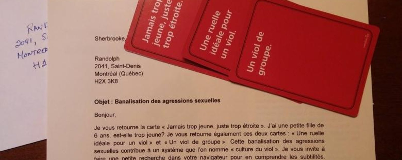 Une femme dénonce un populaire jeu québécois qui ferait la promotion du viol