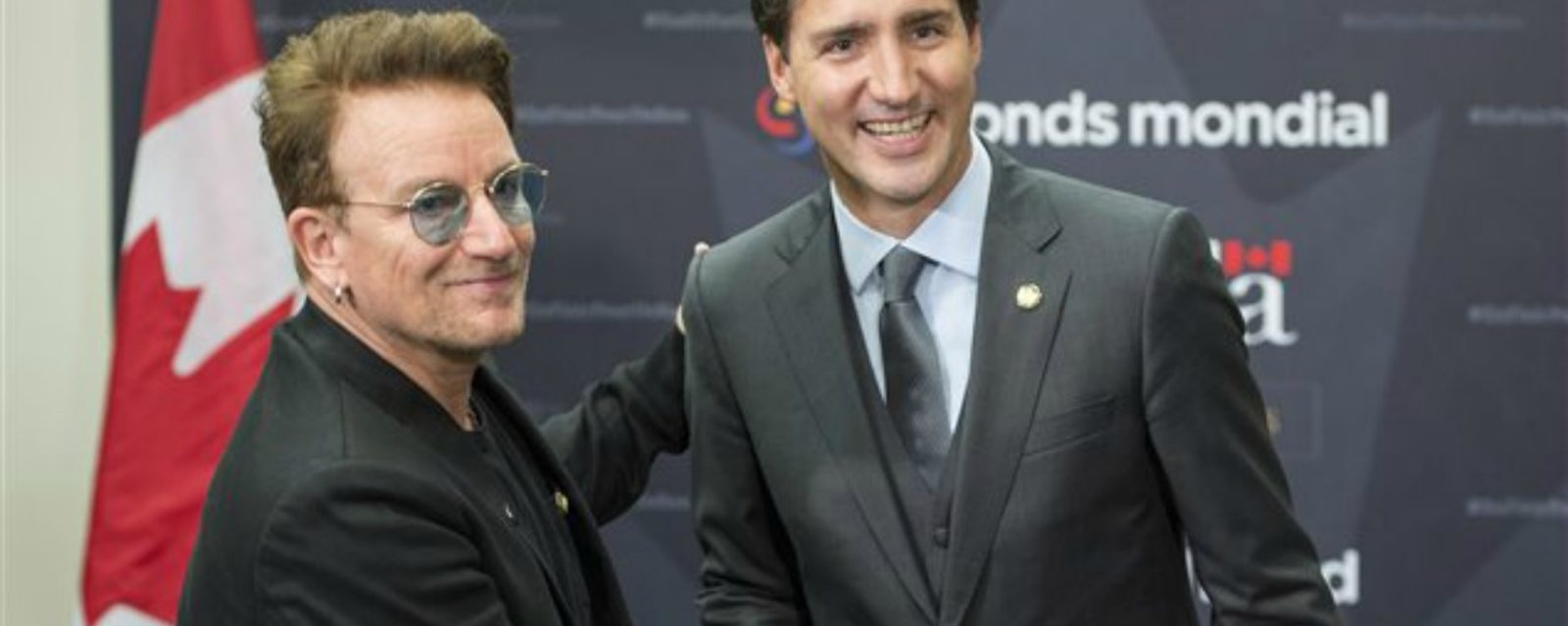 Bono encense le Canada et Justin Trudeau !