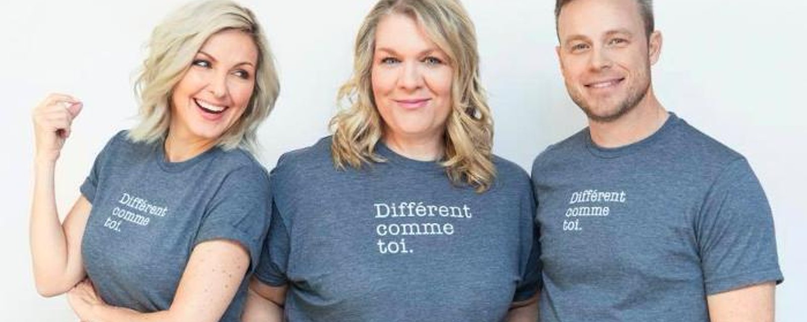 Véro et Louis lancent la 2e édition des t-shirts Différent comme toi en vue du mois de l'autisme