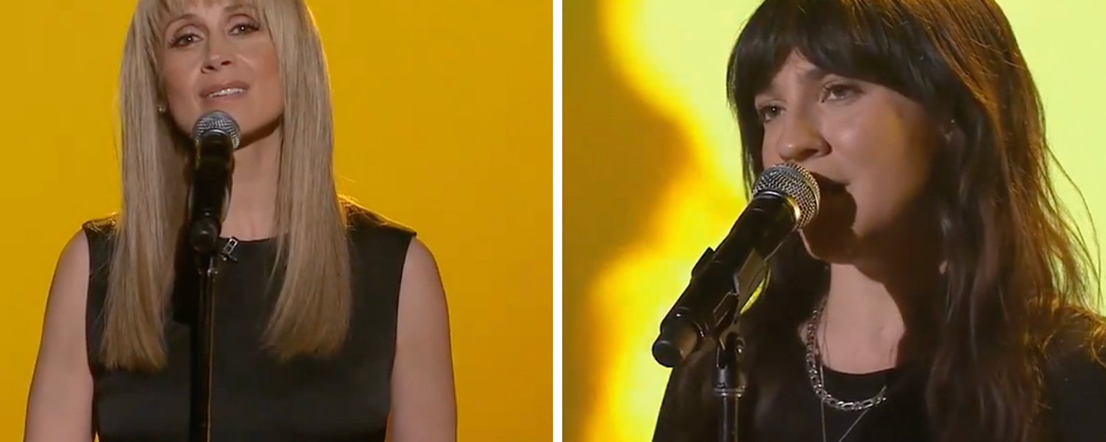 Lara Fabian et Lunou Zucchini offrent un duo magique en direct à Bonsoir Bonsoir