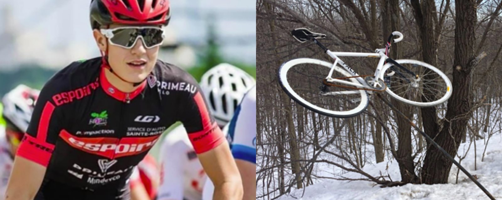 Le vélo fantôme à la mémoire du cycliste de 18 décédé a été vandalisé