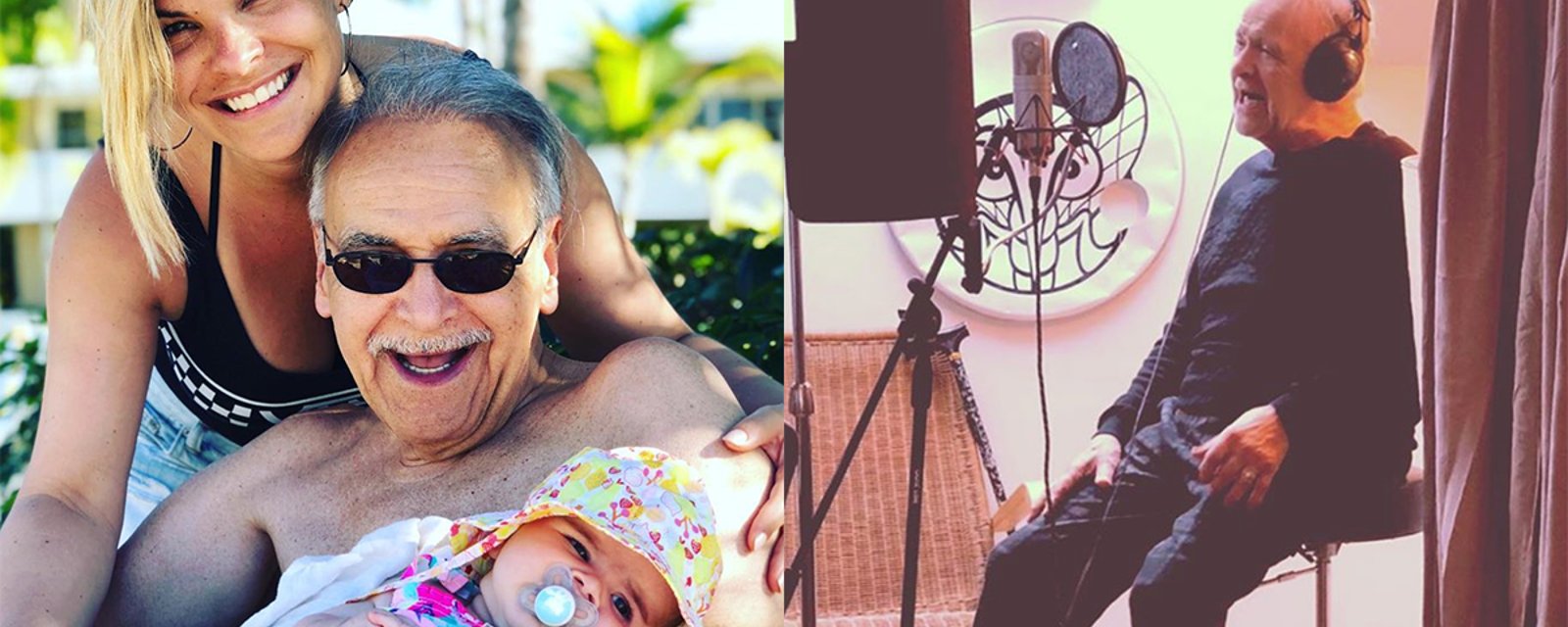Patrick Zabé, le père de Kim Rusk, enregistre une chanson pour sa petite fille