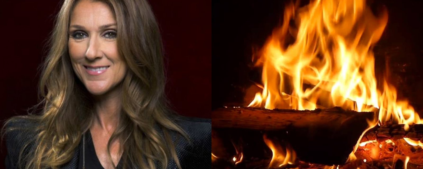 Un must pour votre réveillon: la vidéo de feu de foyer de Céline Dion, avec sa musique de Noël